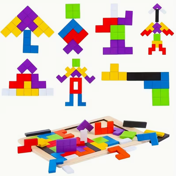 Holzblöcke Tangram