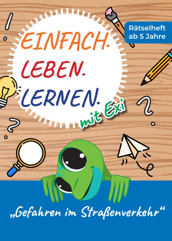 Kinderrätsel - Gefahren im Straßenverkehr