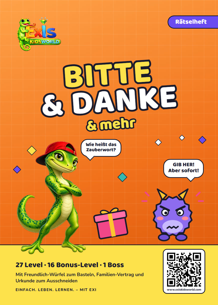 Rätselbuch Bitte & Danke & mehr, Titelseite