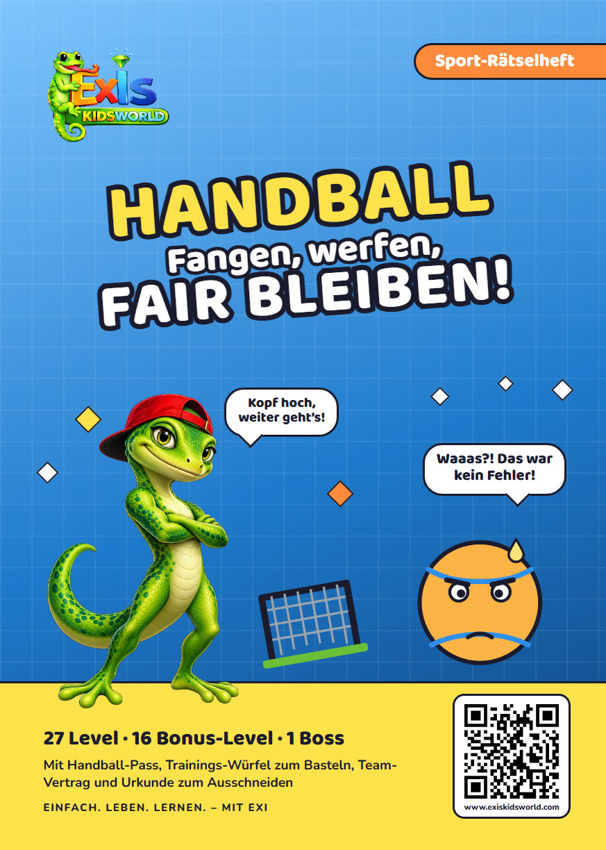 Rätselbuch Handball, Titelseite