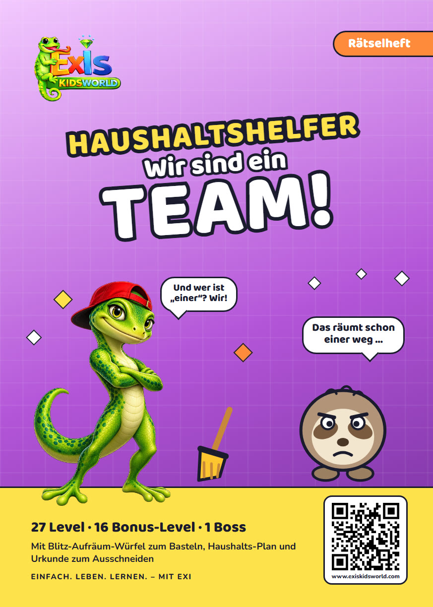 Rätselbuch Haushaltshelfer, Titelseite