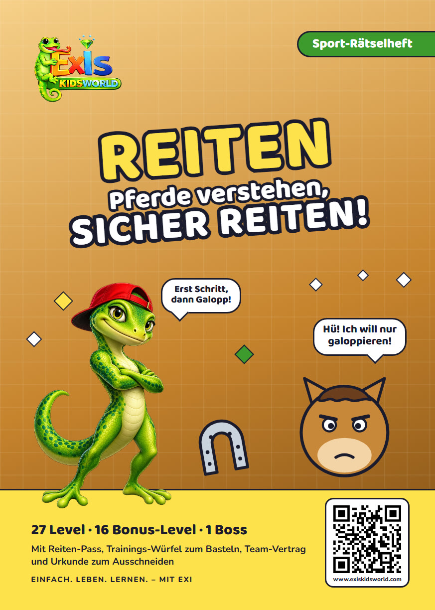 Rätselbuch Reiten, Titelseite
