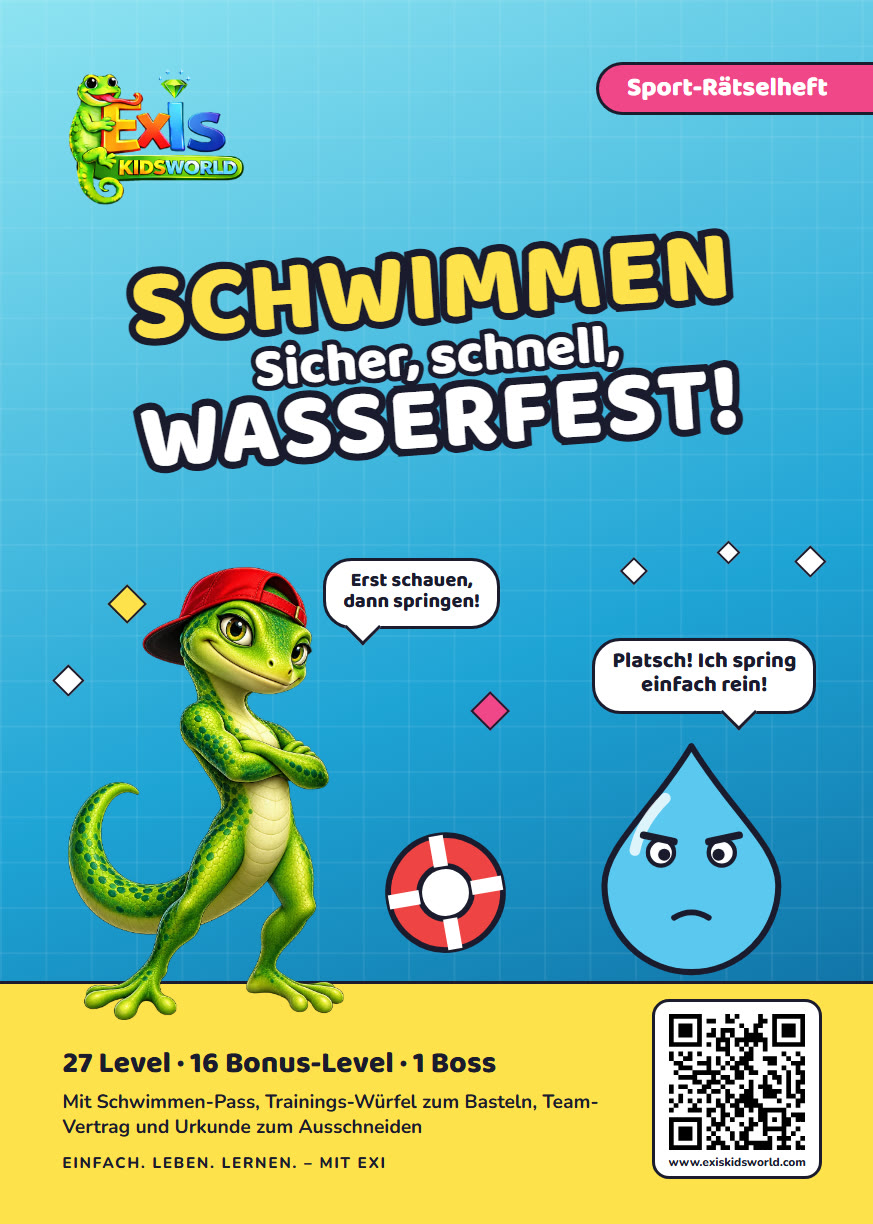 Rätselbuch Schwimmen, Titelseite
