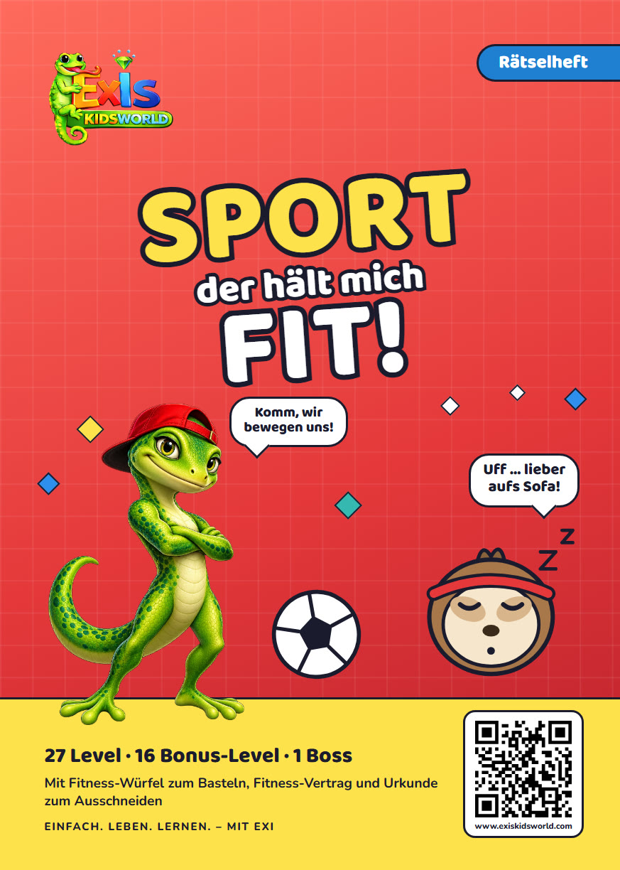 Rätselbuch Sport – der hält mich fit!, Titelseite
