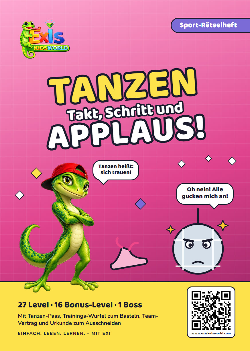 Rätselbuch Tanzen, Titelseite