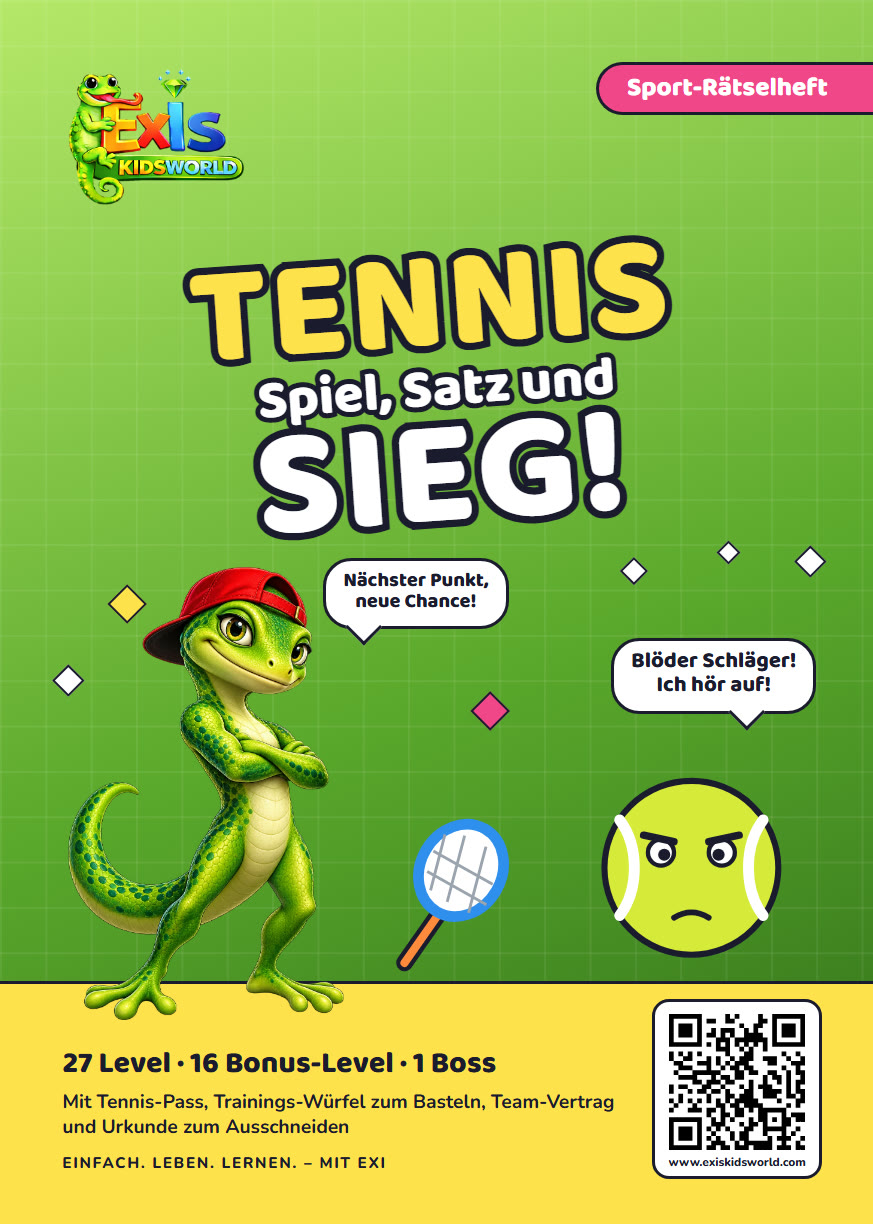 Rätselbuch Tennis, Titelseite