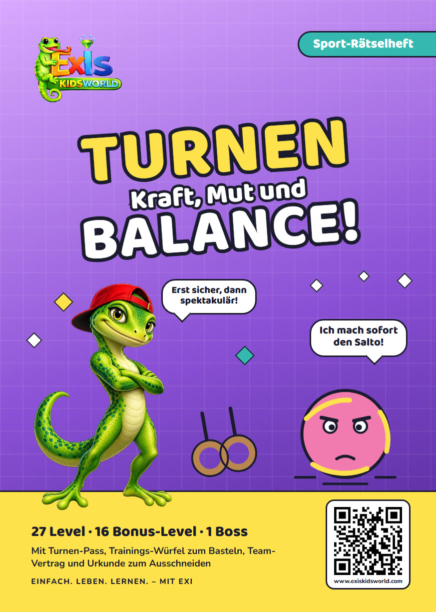 Rätselbuch Turnen, Titelseite