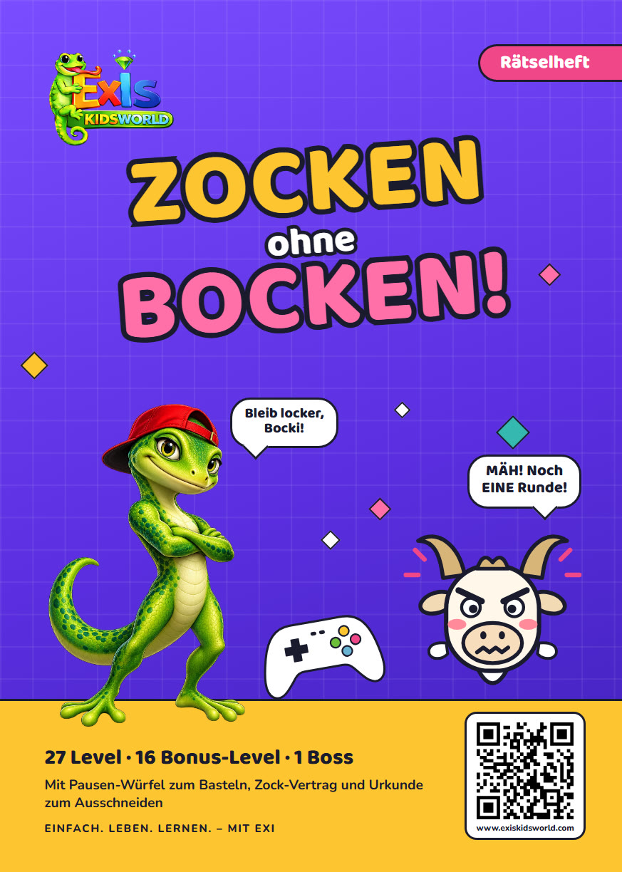 Rätselbuch Zocken ohne Bocken!, Titelseite